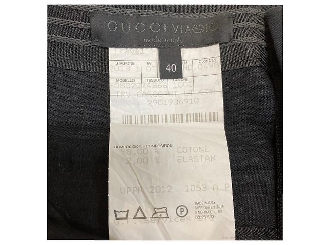 Gucci VIAGGIO Slim Cargo-Hose Blau Marineblau - Ansicht 7