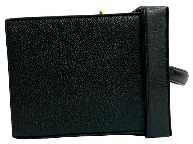 Borsa a Spalla 2 in 1 in Pelle Caviar Opaca Chanel Coco Mark Nero - vista 5