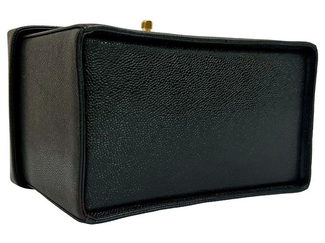 Borsa a Spalla 2 in 1 in Pelle Caviar Opaca Chanel Coco Mark Nero - vista 6