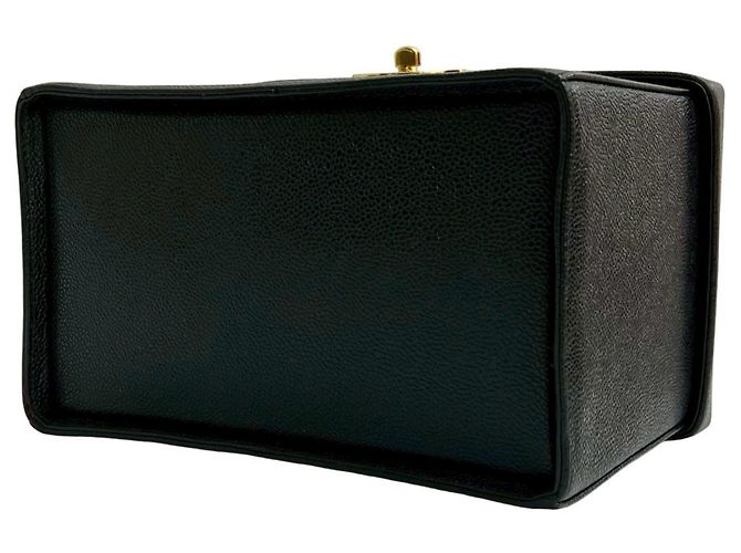 Borsa a Spalla 2 in 1 in Pelle Caviar Opaca Chanel Coco Mark Nero - vista 7