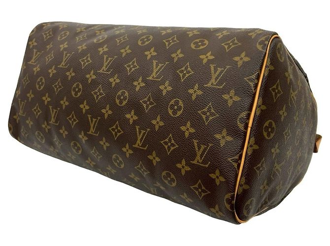 Borsa Boston Louis Vuitton Speedy 40 in pelle Monogram Marrone - vista 8