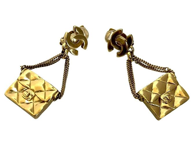 Orecchini a clip in oro matelassé Coco Mark di Chanel D'oro - vista 5