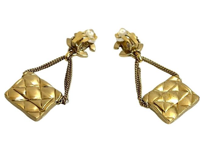 Orecchini a clip in oro matelassé Coco Mark di Chanel D'oro - vista 6