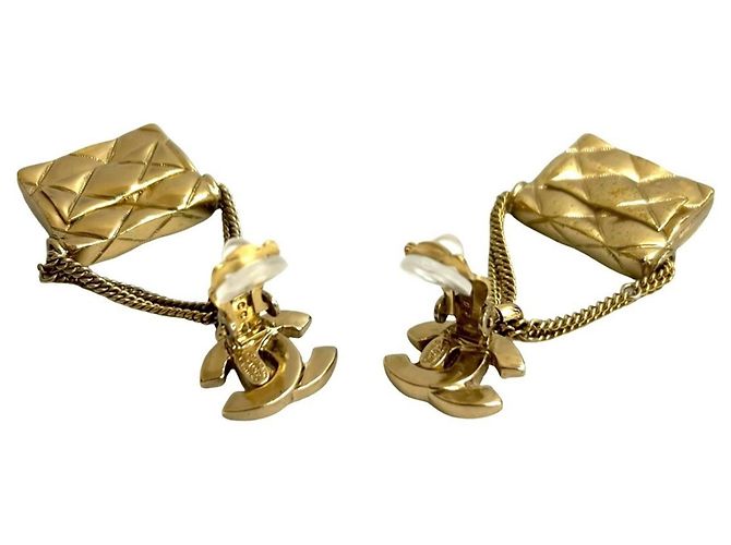 Orecchini a clip in oro matelassé Coco Mark di Chanel D'oro - vista 7