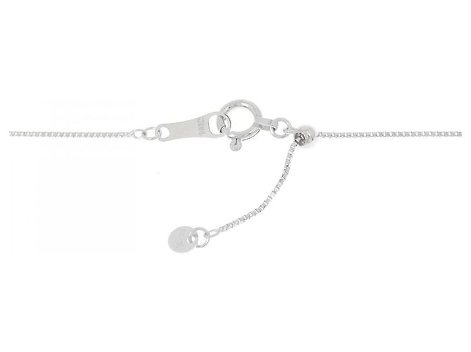 Autre Marque Au750 Saphir-Diamant-Halskette Silber - Ansicht 5