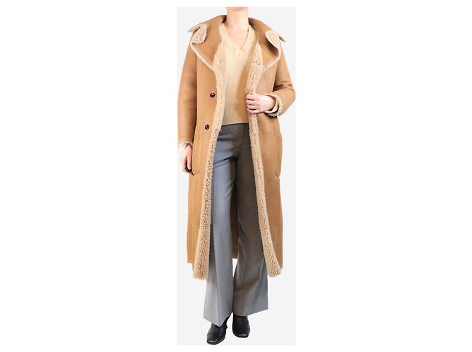 Joseph Abrigo reversible de shearling marrón Maybelle - talla UK 12 Castaño - vista 3