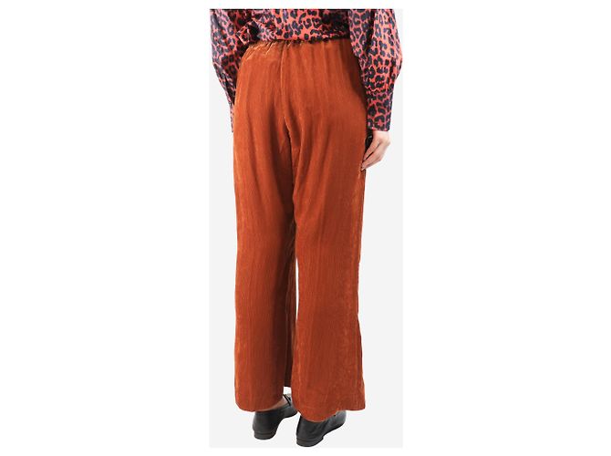 Forte Forte Rust elasticated corduroy trousers - size UK 14 Brown - view 3