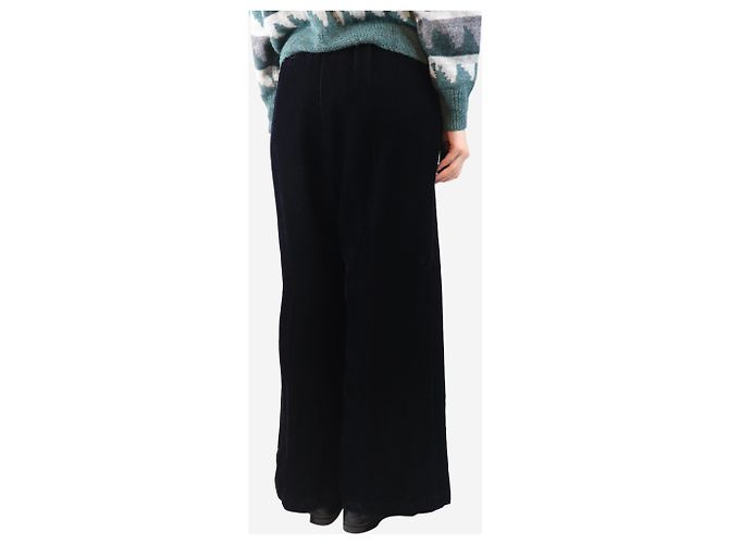 Forte Forte Navy elastische Cordhosen - Größe UK 14 Marineblau - Ansicht 3