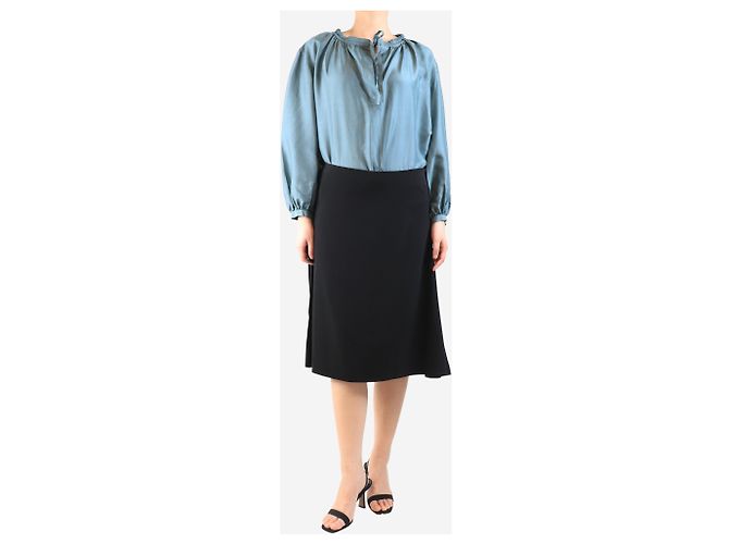 Marni Falda midi negra - talla UK 12 Negro - vista 2