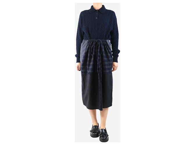 Autre Marque Grey wool drawstring skirt - One size - view 2
