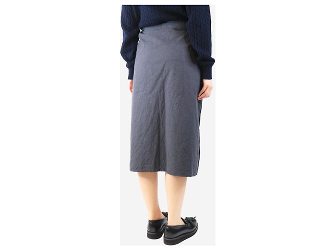 Autre Marque Grey wool drawstring skirt - One size - view 3