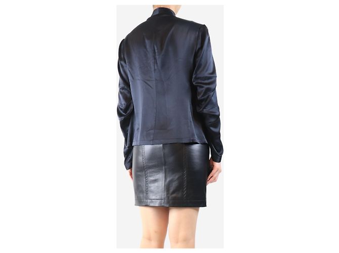 John Rocha Schwarze Seidenbluse - Größe UK 14 - Ansicht 2