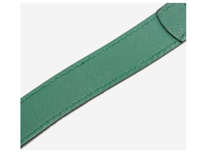 Gucci Bolsa de ombro de couro verde com corrente Interlocking G - vista 13