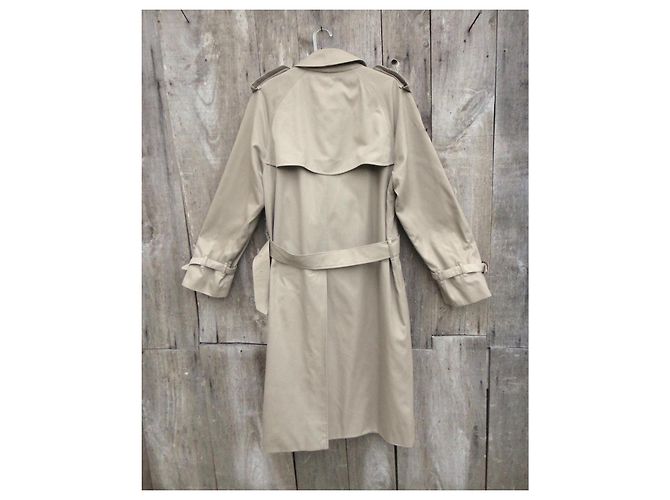 Trench Burberry Beige Cotone Lana - vista 5