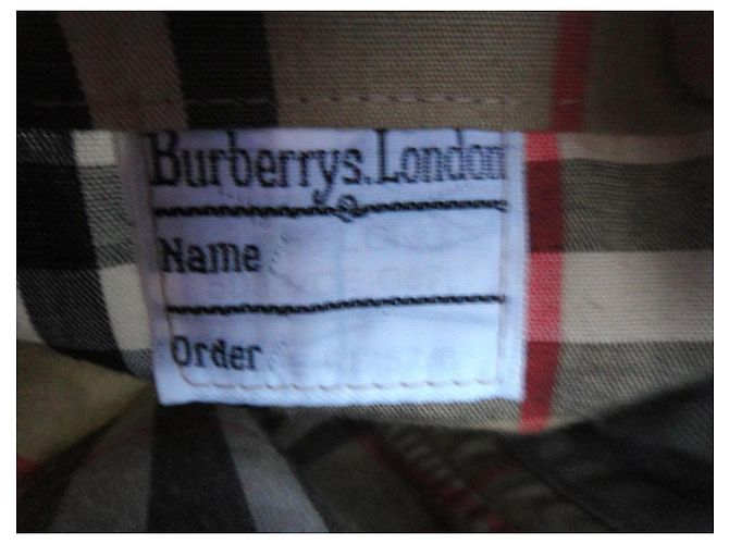 Trench Burberry Beige Cotone Lana - vista 7