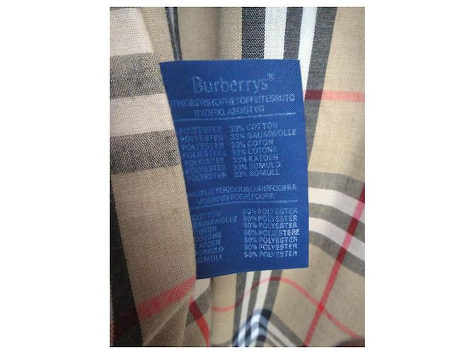 Trench Burberry Beige Cotone Lana - vista 8