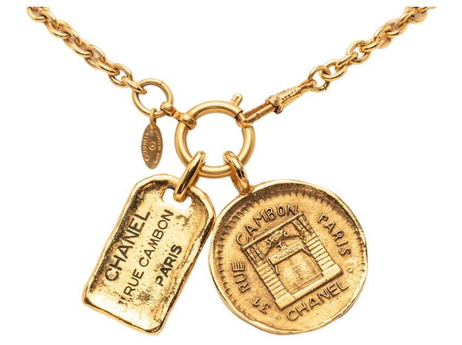 Chanel Cambon Gold Plated Necklace Golden - view 2