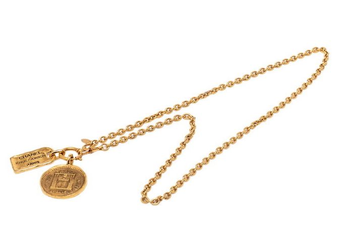Chanel Cambon Gold Plated Necklace Golden - view 4