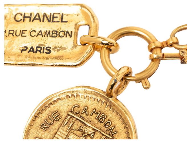 Chanel Cambon Gold Plated Necklace Golden - view 7