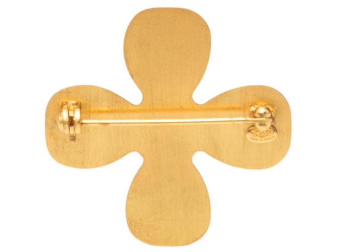 Spilla Quadrifoglio Coco Mark di Chanel D'oro - vista 2
