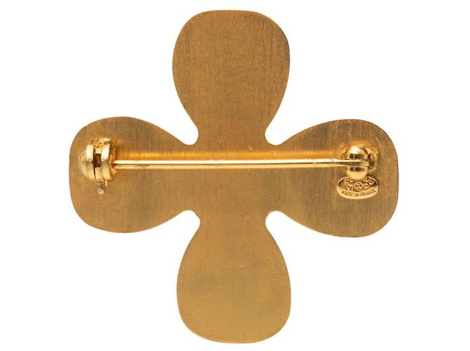 Spilla Quadrifoglio Coco Mark di Chanel D'oro - vista 3