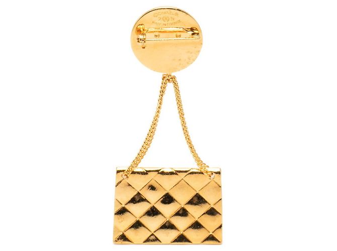 Vintage Chanel Coco Mark Brosche Golden - Ansicht 2