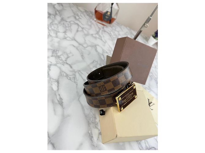 Louis Vuitton Damier Ebene Gürtel Braun - Ansicht 4