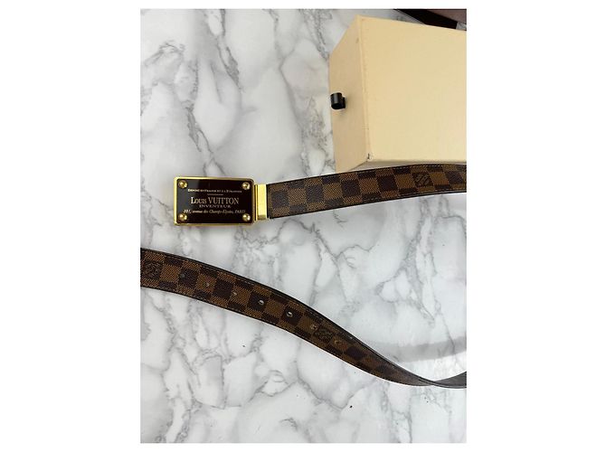 Louis Vuitton Damier Ebene Gürtel Braun - Ansicht 5