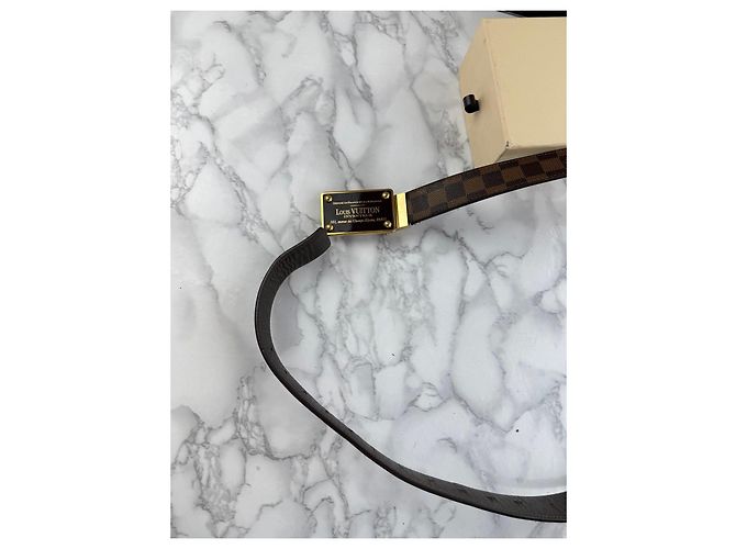 Louis Vuitton Damier Ebene Gürtel Braun - Ansicht 8