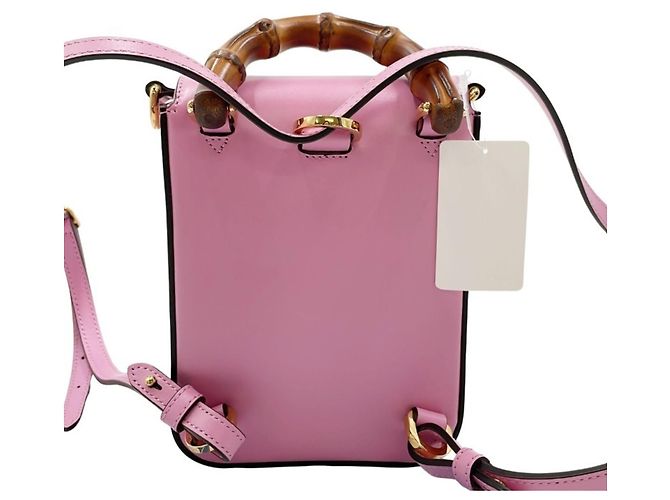 Borsa a mano Gucci Bamboo Line Rosa - vista 2