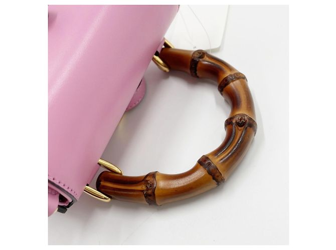 Borsa a mano Gucci Bamboo Line Rosa - vista 7