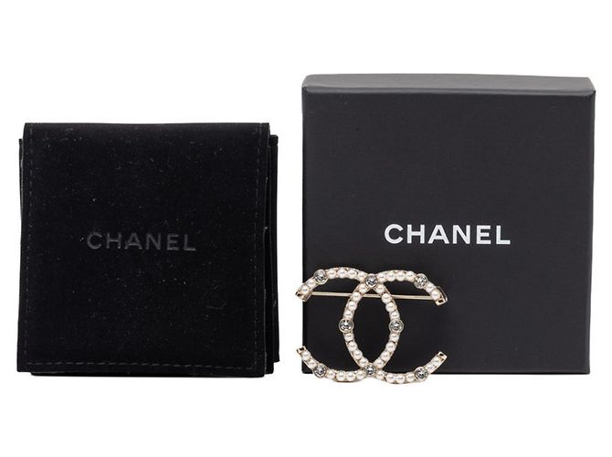 Timeless Chanel Coco Mark Brosche Golden - Ansicht 4