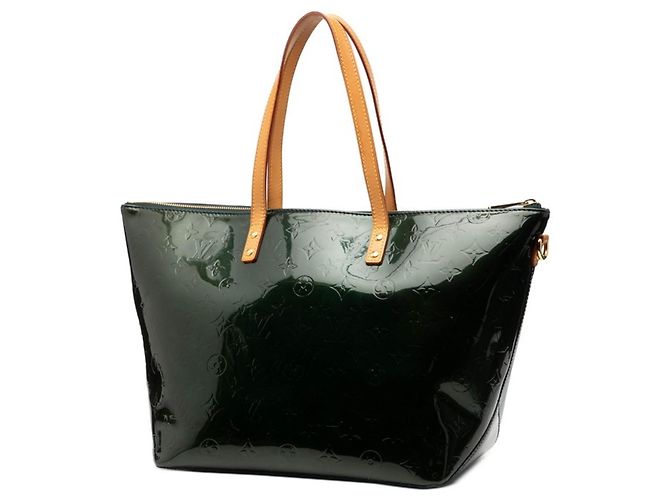 Louis Vuitton Monogram Vernis Bellevue GM Tote Bag Blau Grün - Ansicht 2