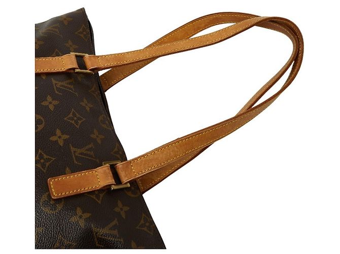 Borsa Tote Cabas Piano Monogramma Louis Vuitton Marrone - vista 4