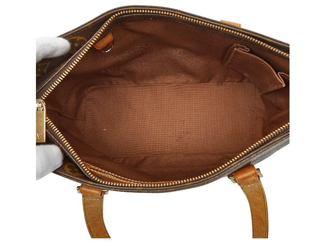 Borsa Tote Cabas Piano Monogramma Louis Vuitton Marrone - vista 9