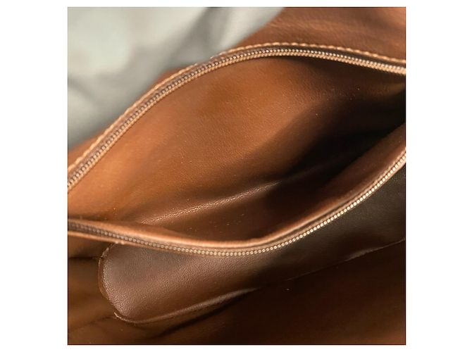 Borsa a Spalla in Pelle Yves Saint Laurent Marrone - vista 10
