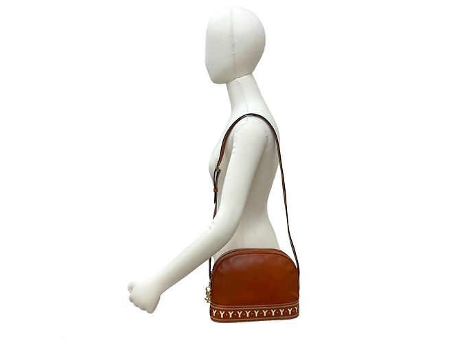 Borsa a Spalla in Pelle Yves Saint Laurent Marrone - vista 2