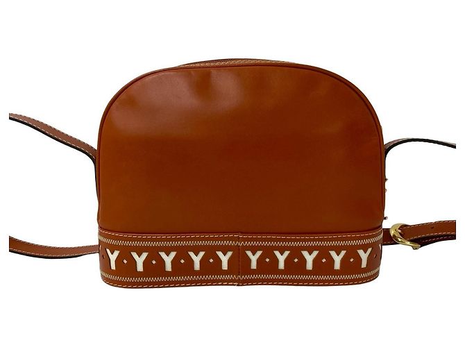 Borsa a Spalla in Pelle Yves Saint Laurent Marrone - vista 3