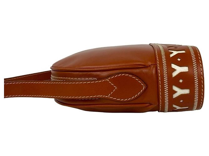 Borsa a Spalla in Pelle Yves Saint Laurent Marrone - vista 5