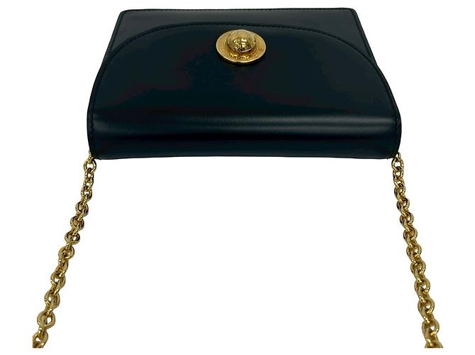 Céline Mini Borsa a Spalla in Pelle Nera Celine Nero - vista 4