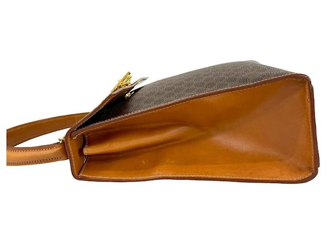 Céline Borsa a mano Celine Macadam Blason Triomphe Marrone - vista 5