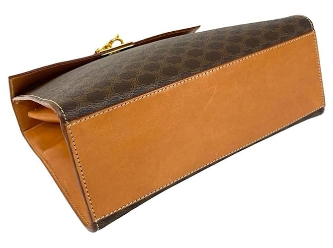 Céline Borsa a mano Celine Macadam Blason Triomphe Marrone - vista 7
