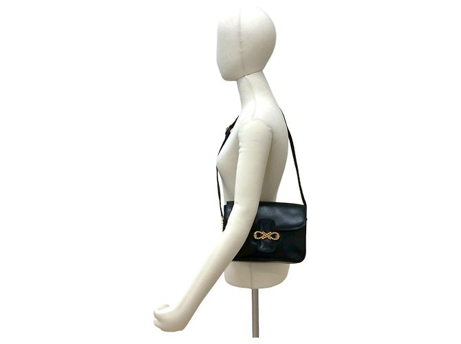 Céline Pochette in Pelle di Vitello Nera Celine Nero - vista 2