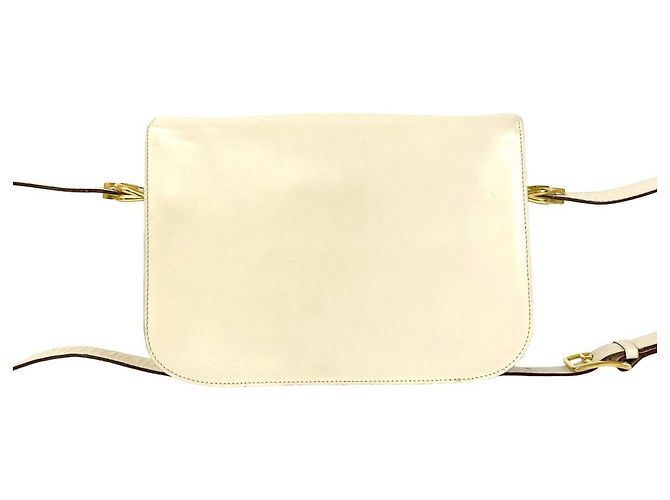 Céline Borsa a Spalla in Pelle CELINE Carriage Bianco - vista 3