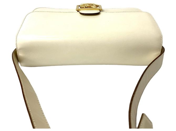 Céline Borsa a Spalla in Pelle CELINE Carriage Bianco - vista 4