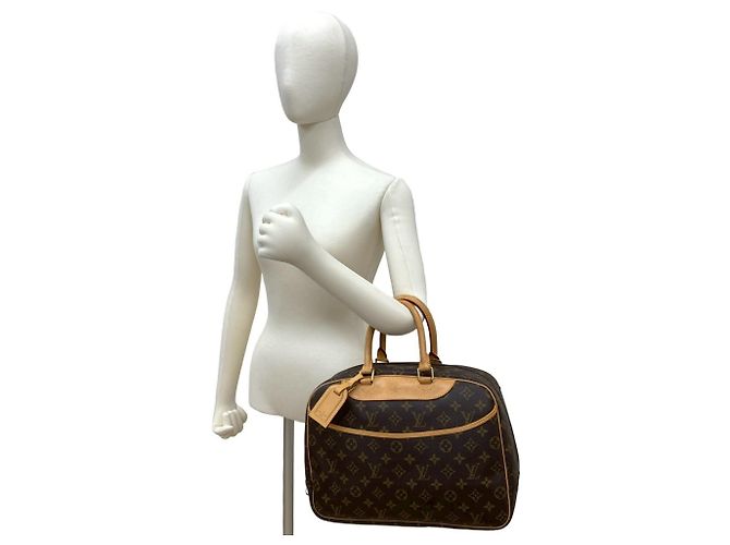 Borsa a mano in pelle Monogram Deauville di Louis Vuitton Marrone - vista 2