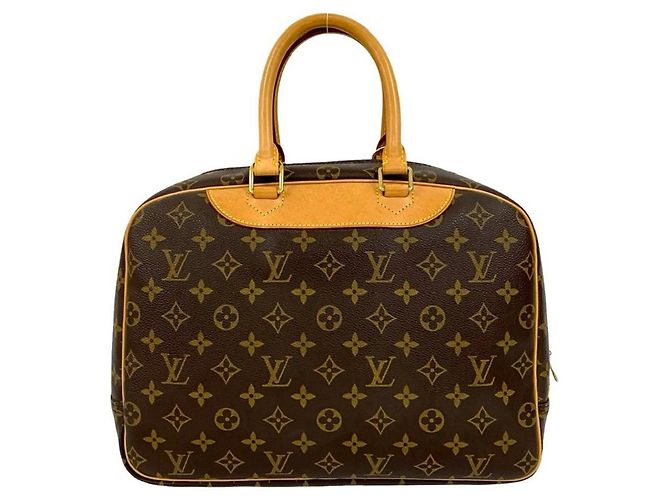 Borsa a mano in pelle Monogram Deauville di Louis Vuitton Marrone - vista 3