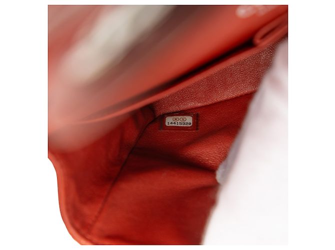 Chanel Rosso Medio Classico Caviar Doppio - vista 5