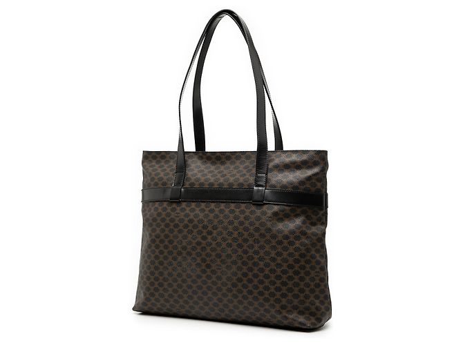 Céline Celine Schwarze Macadam-beschichtete Canvas-Tasche - vista 2