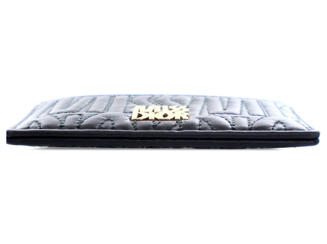 Dior Schwarzer, gestepptes Kalbsleder Miss Dior Freesia Kartenhalter - Ansicht 5
